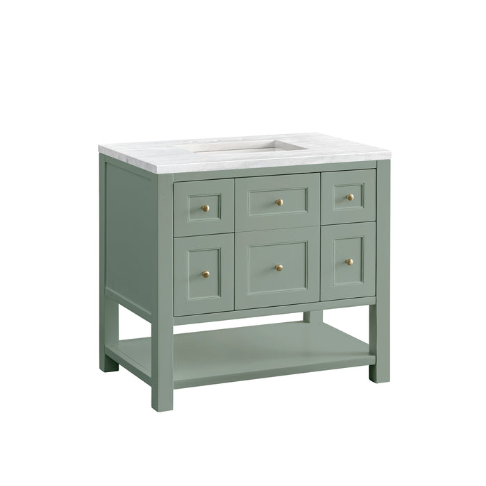 Breckenridge 36 in Single Vanity w/Smokey Celadon 3 cm Artic Fall Top