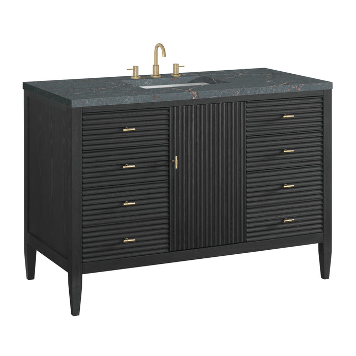 Myrrin 48 in Vanity Carbon oak 2/3 cm Parisien Bleu Silestone Top