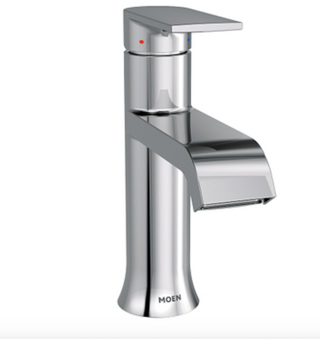 Genta Chrome One-Handle High Arc Bathroom Faucet