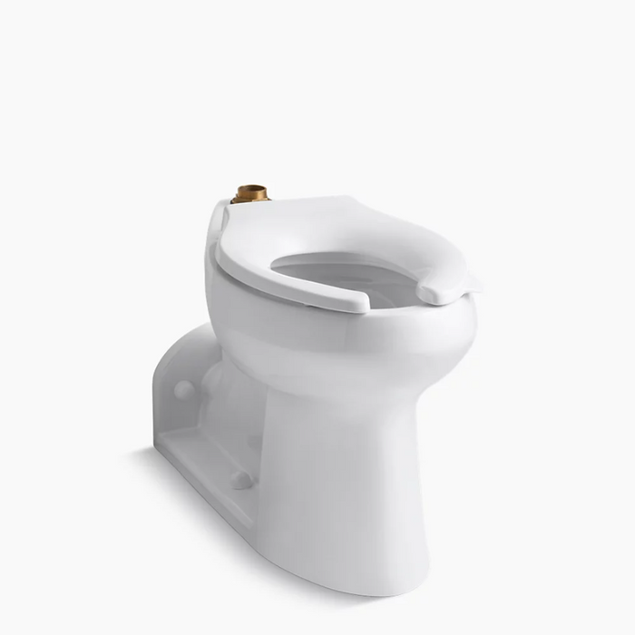 Anglesey Floor-mount Top Spud Antimicrobial Flushometer Bowl
