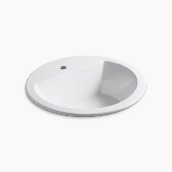 Bryant 19 in Round Drop-In Bathroom Sink