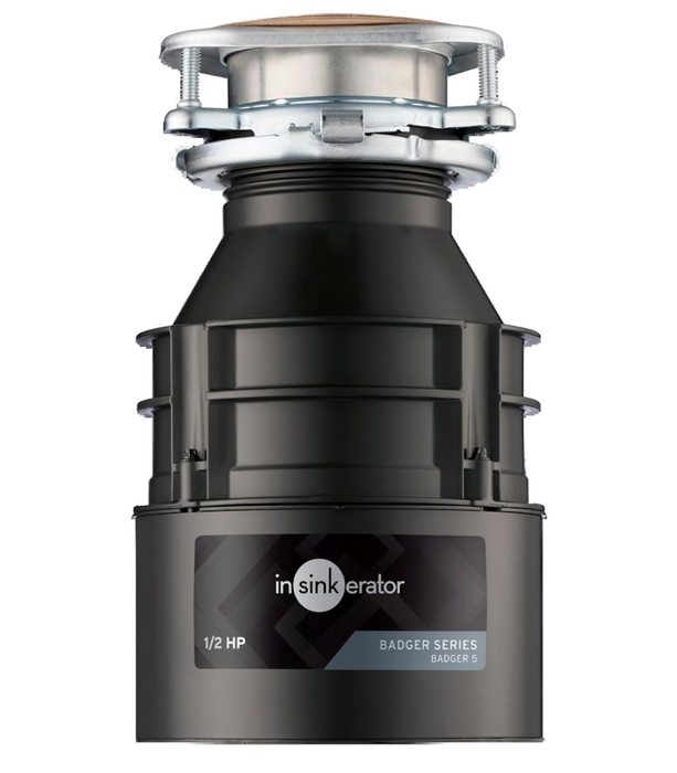 InSinkErator Badger 5 Garbage Disposal, Standard Series 1/2 HP Continuous Feed Food Waste Disposer