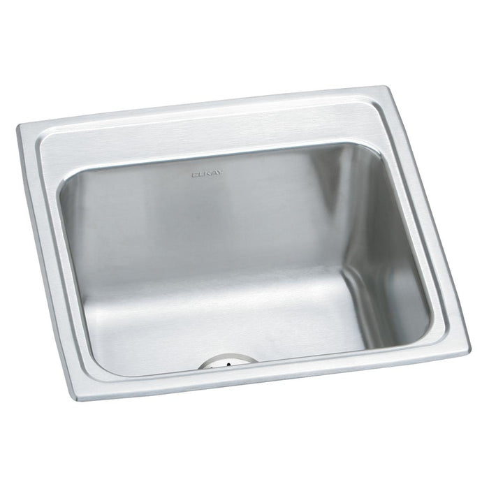 Lustertone Classic Stainless Steel 19-1/2 x 19 x 10-1/8 Laundry Sink w/Perfect Drain