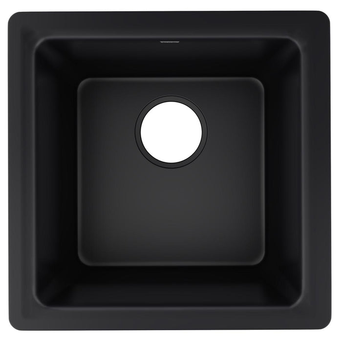 Quartz Luxe Single Bowl Dual Mount Bar Sink