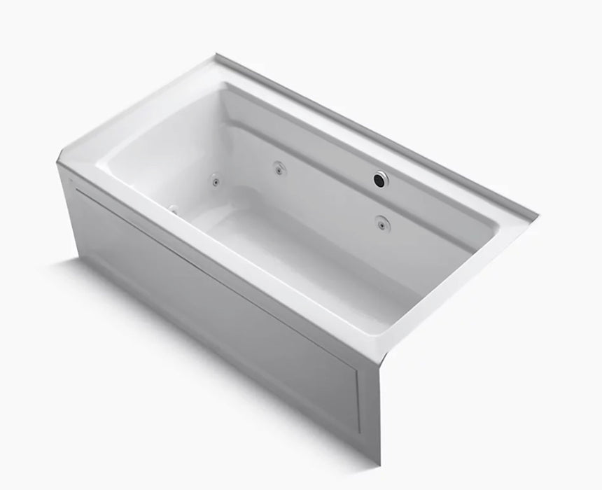 Archer 5' Comfort Depth Whirlpool Bathtub with Bask Heated Surface