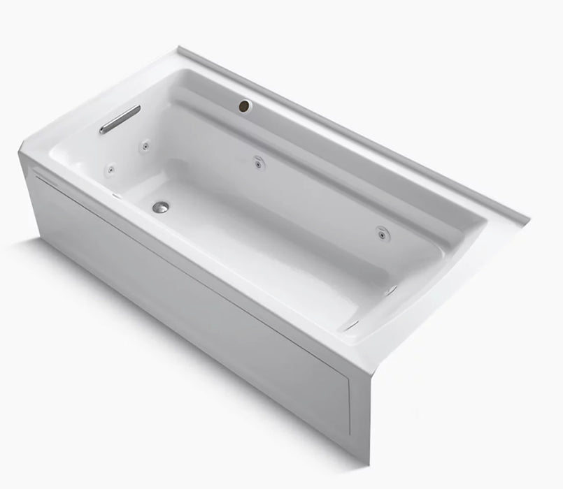 Archer 6' Comfort Depth Whirlpool Bathtub with Bask Heater