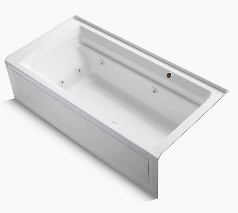 Archer 6' Comfort Depth Whirlpool Bathtub with Bask Heater