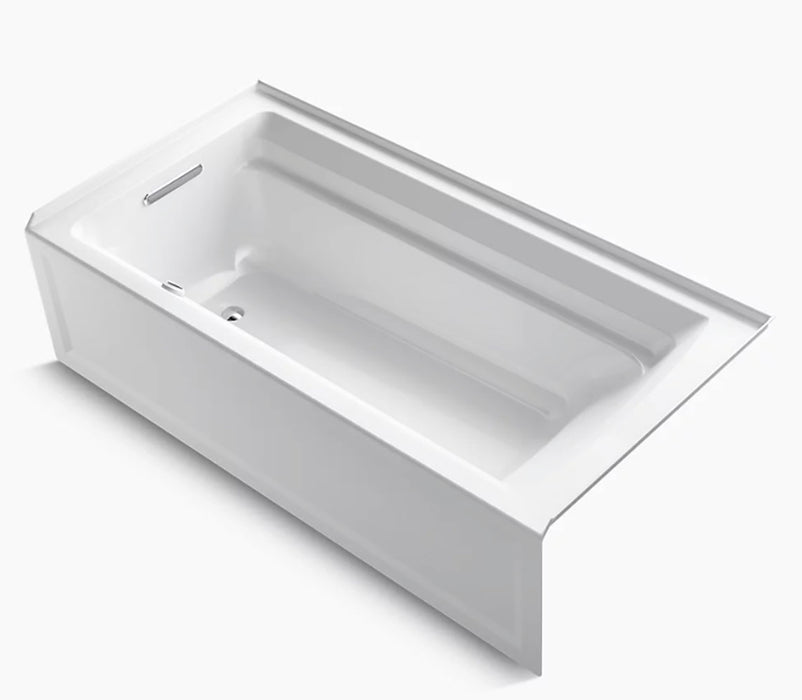 Archer 6' Comfort Depth Soaker Bathtub with Bask Heat