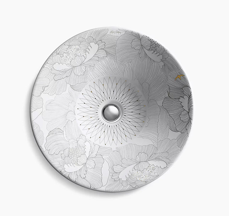 Empress Bouquet™ Conical Bell Round Vessel Bathroom Sink
