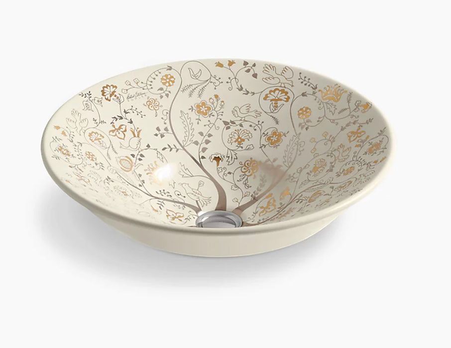 Mille Fleurs™ Conical Bell Round Vessel Bathrooms Sink