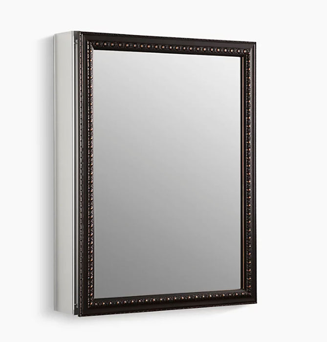 Aluminum Cabinet with Oil-Rubbed Bronze Framed Mirror Door