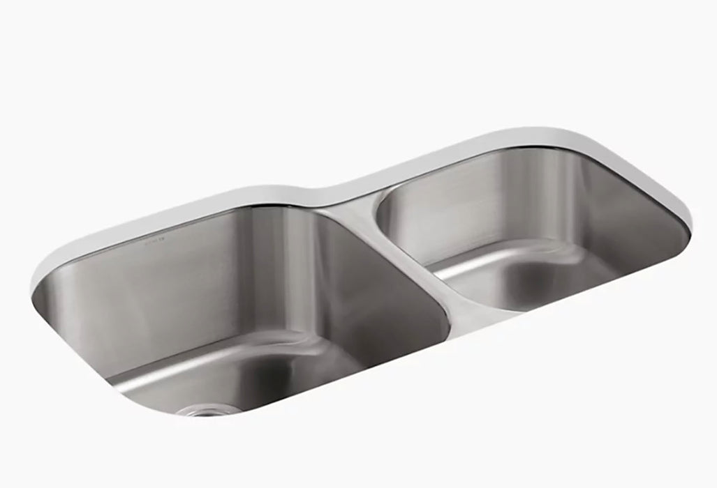 Undertone 35 1/4 in Undermount Double Bowl Kitchen Sink