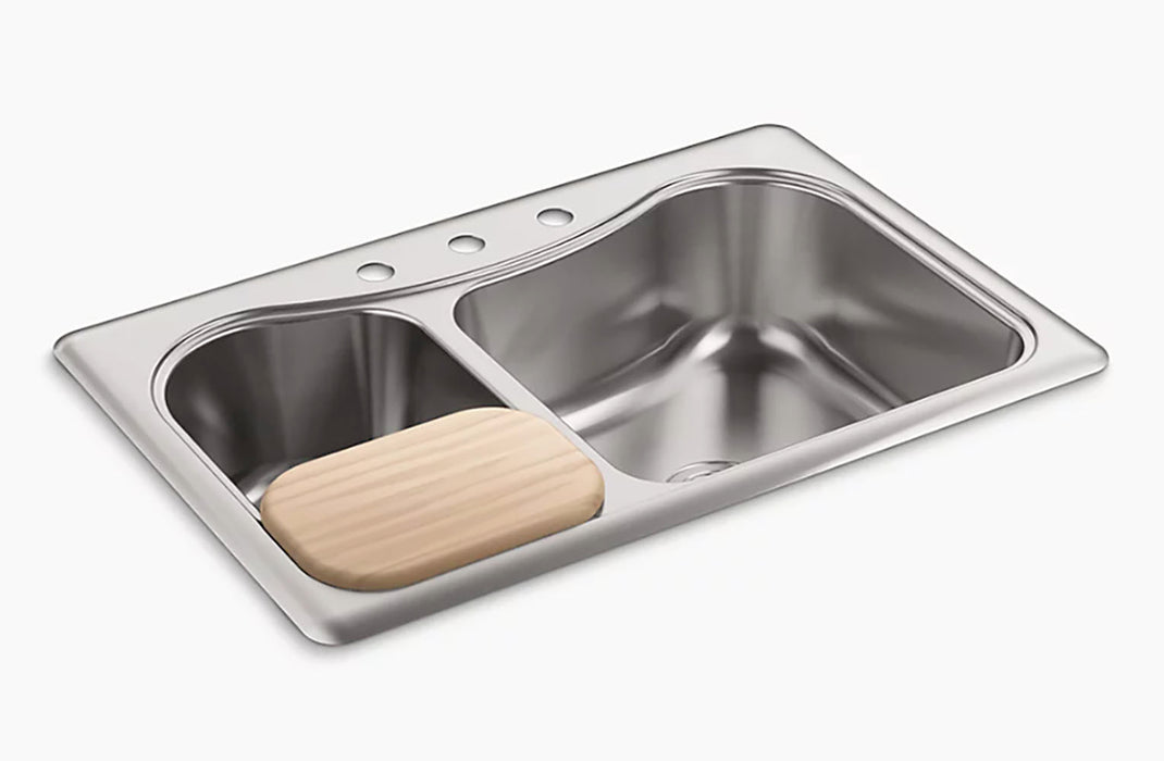 Staccato 33 in Double Bowl Kitchen Sink