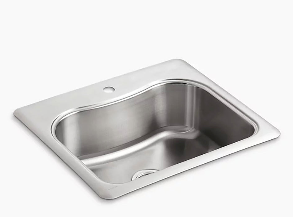Staccato 25 in Top Mount Single Bowl Kitchen Sink