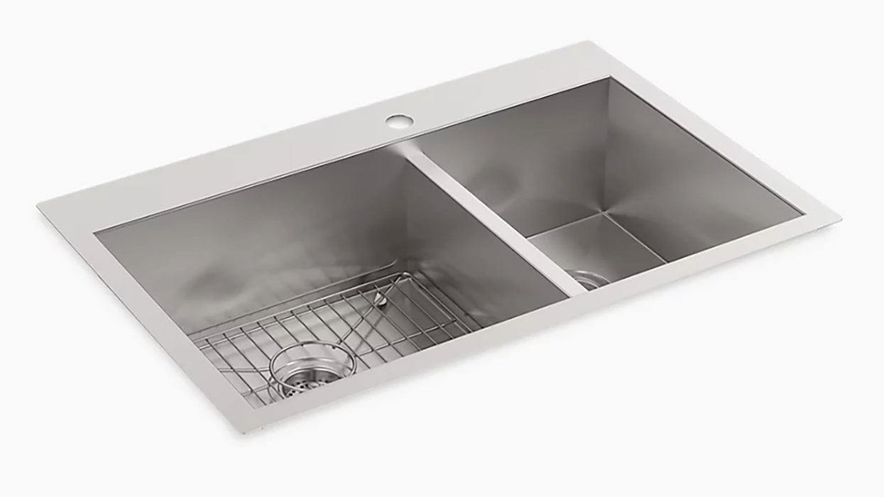 Vault 33 in Double Bowl Kitchen Sink