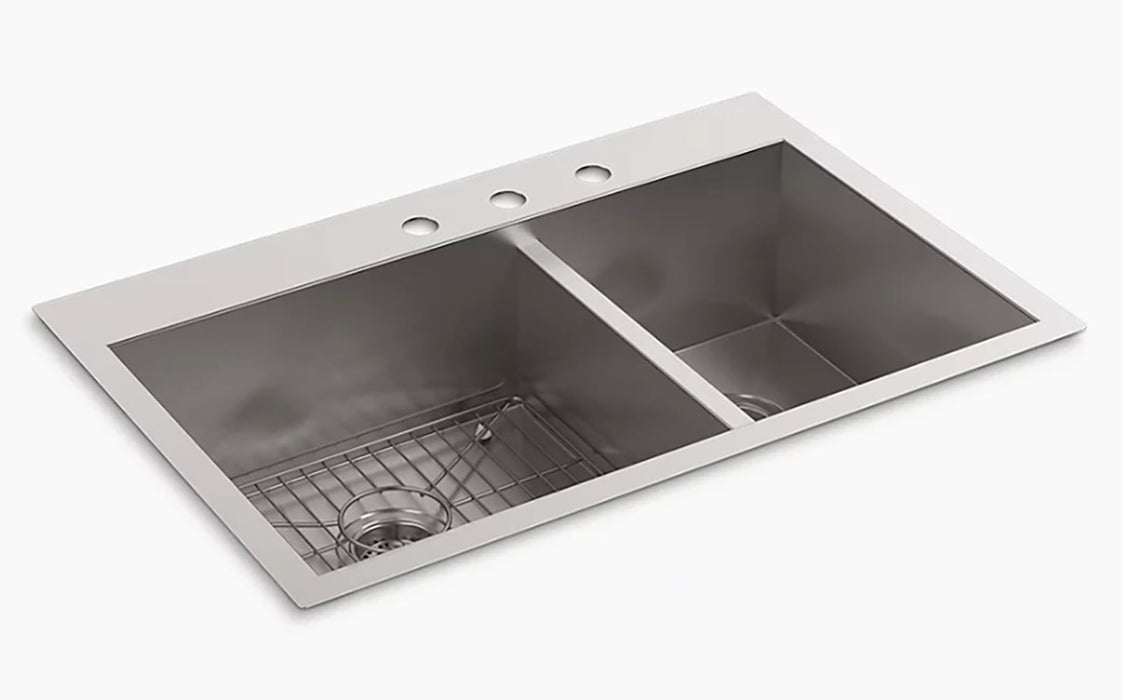Vault 33 in Double Bowl Kitchen Sink