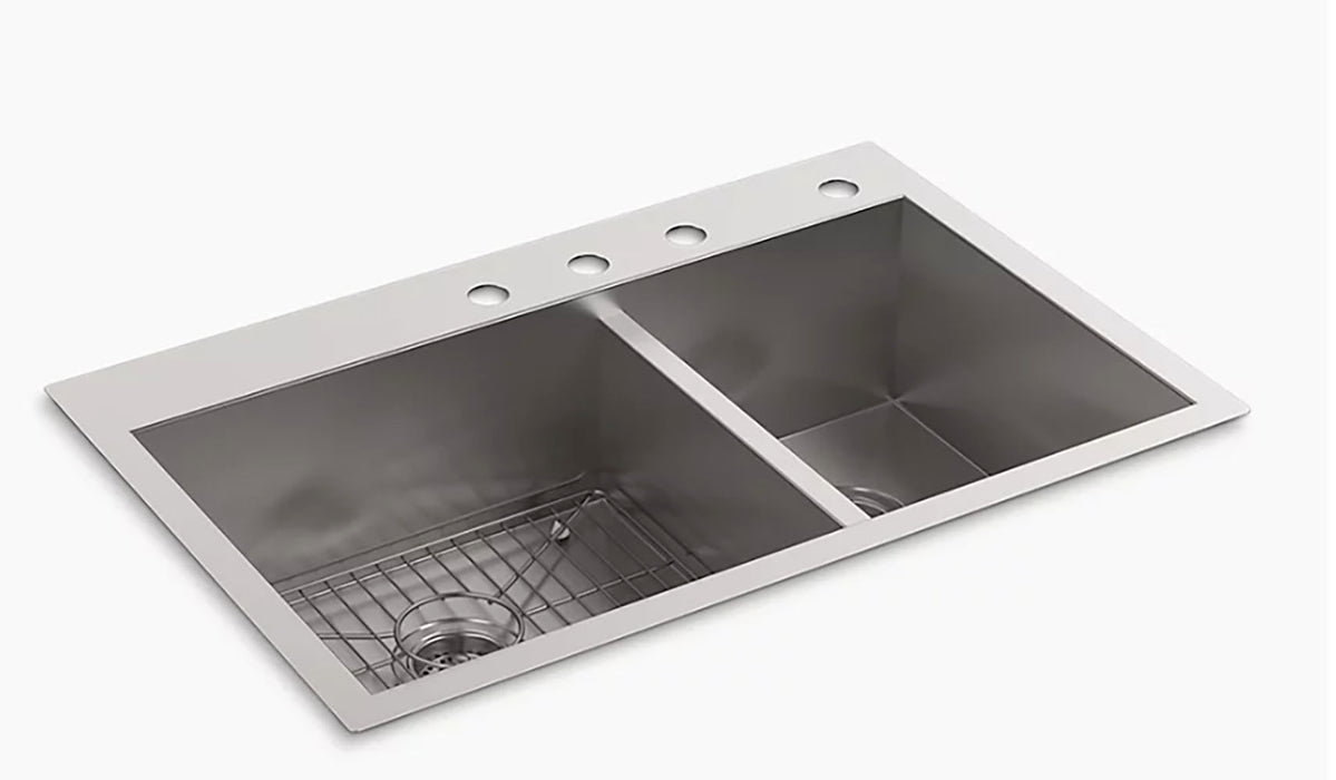 Vault 33 in Double Bowl Kitchen Sink