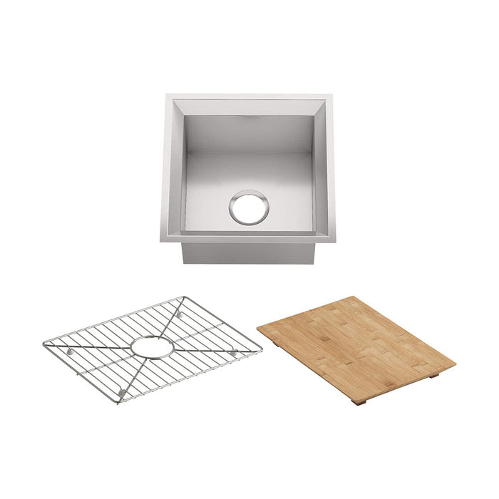 Poise Undermount Bar Sink with Bottom Basin