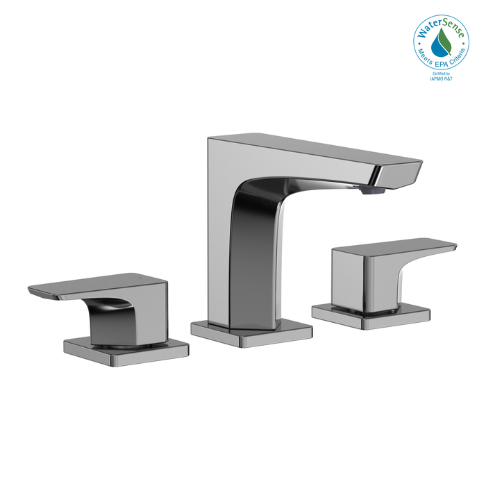 TOTO GE 1.2 GPM Two Handle Widespread Bathroom Sink Faucet, Polished Chrome