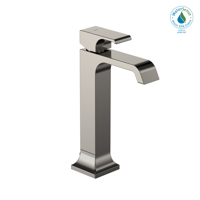 TOTO GC 1.2 GPM Single Handle Vessel Bathroom Sink Faucet with COMFORT GLIDE Technology, Polished Nickel