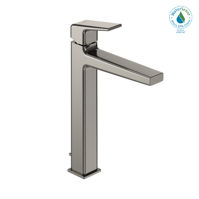 TOTO GB 1.2 GPM Single Handle Vessel Bathroom Sink Faucet with COMFORT GLIDE Technology, Polished Nickel - TLG10305U#PN