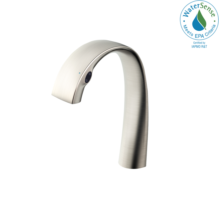 TOTO ZN 1.1 GPM Electronic Touchless Bathroom Faucet with SOFT FLOW and SAFETY THERMO Technology, Brushed Nickel - TLP01701U#BN
