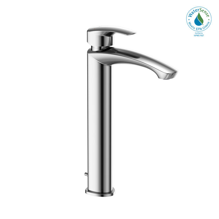 TOTO GM 1.2 GPM Single Handle Vessel Bathroom Sink Faucet with COMFORT GLIDE Technology, Polished Chrome - TLG09305U#CP