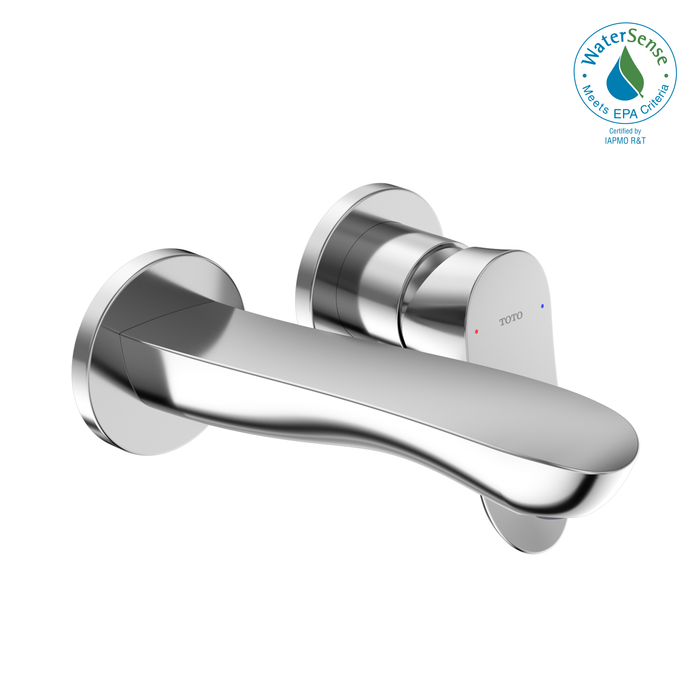 TOTO GO 1.2 GPM Wall-Mount Single-Handle Bathroom Faucet with COMFORT GLIDE Technology, Polished Chrome