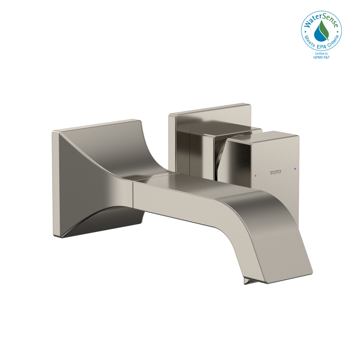 TOTO GC 1.2 GPM Wall-Mount Single-Handle Bathroom Faucet with COMFORT GLIDE Technology, Polished Nickel