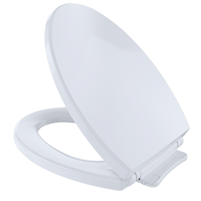 TOTO SoftClose Slow Close Elongated Toilet Seat and Lid, Cotton White - SS114#01
