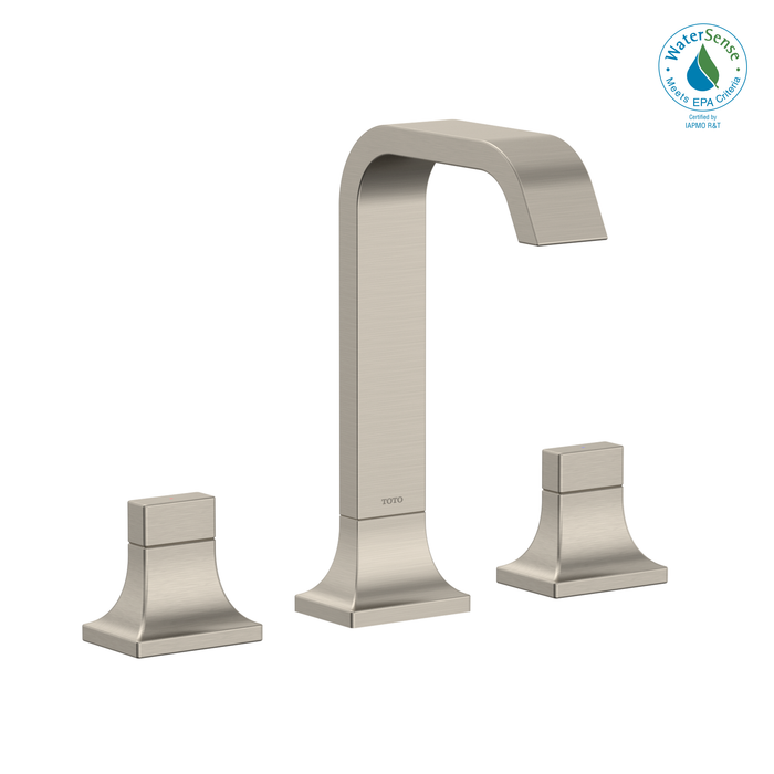 TOTO GC 1.2 GPM Two Handle Widespread Bathroom Sink Faucet, Brushed Nickel