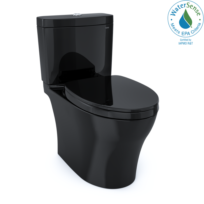 TOTO Aquia IV WASHLET+ Two-Piece Elongated Dual Flush 1.28 and 0.9 GPF Toilet, Ebony - MS446124CEMN#51