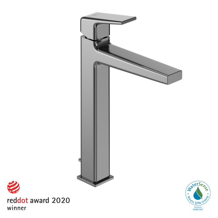 TOTO GB 1.2 GPM Single Handle Vessel Bathroom Sink Faucet with COMFORT GLIDE Technology, Polished Chrome - TLG10305U#CP