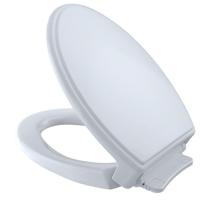 TOTO Traditional SoftClose Slow Close Elongated Toilet Seat and Lid, Cotton White - SS154#01