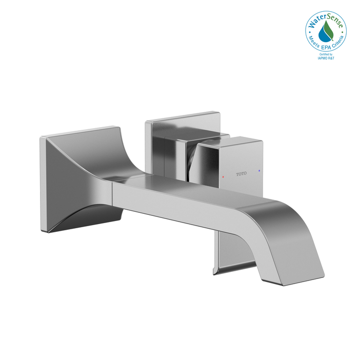 TOTO GC 1.2 GPM Wall-Mount Single-Handle Long Bathroom Faucet with COMFORT GLIDE Technology, Polished Chrome