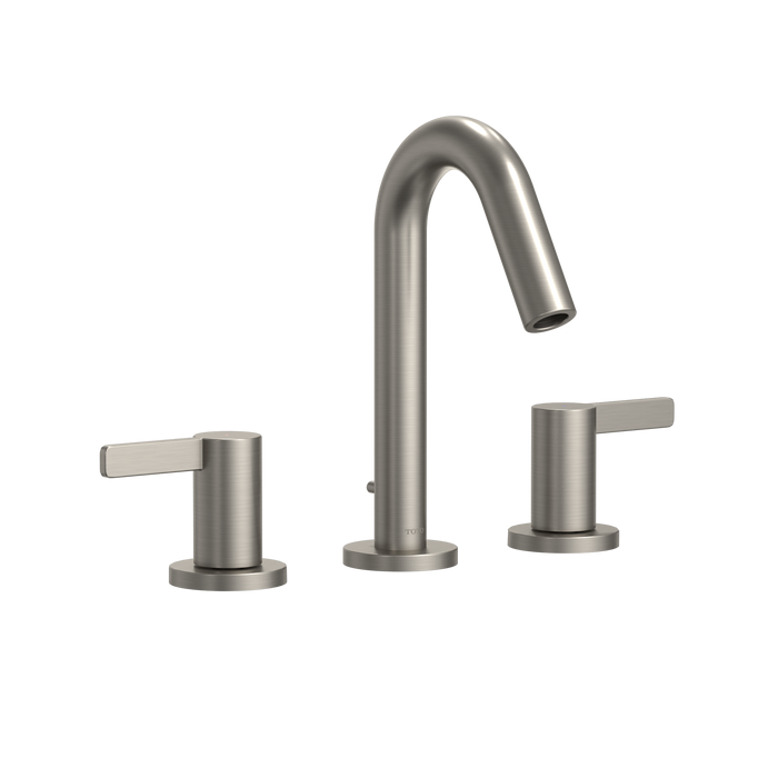 TOTO GB 1.2 GPM Wall-Mount Single-Handle Long Bathroom Faucet with COMFORT GLIDE Technology, Polished Nickel - TLG10308U#PN