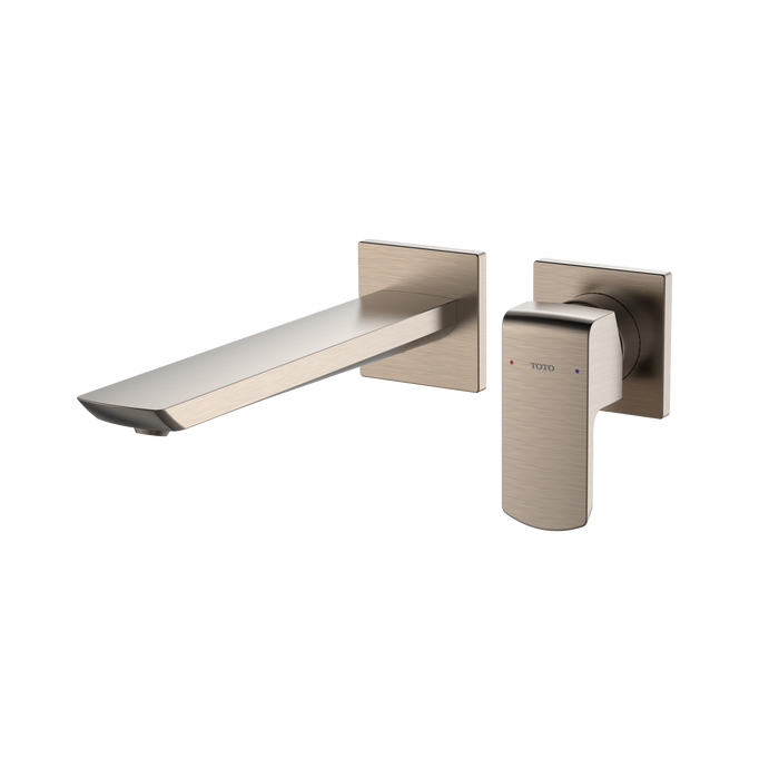 TOTO GR 1.2 GPM Wall-Mount Single-Handle Bathroom Faucet with COMFORT GLIDE Technology, Brushed Nickel