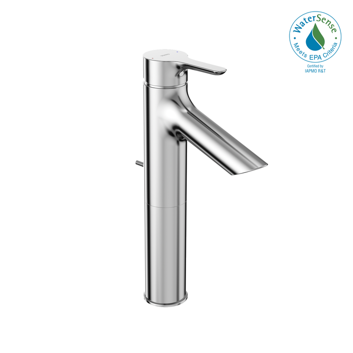 TOTO TLS01304U#CP LB Series 1.2 GPM Single Handle Bathroom Faucet for Semi-Vessel Sink with Drain Assembly