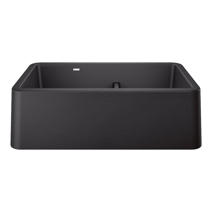 Ikon 33" Apron Double Bowl Farmhouse Sink with Low Divide