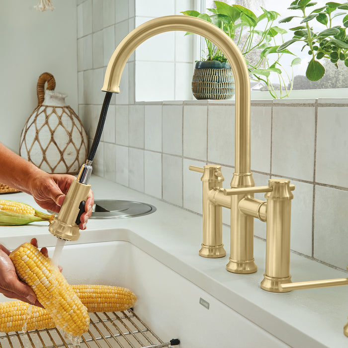 Empressa Pull-Down Bridge Faucet 1.5 GPM