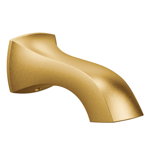 Voss Brushed gold Non-Diverter Spout