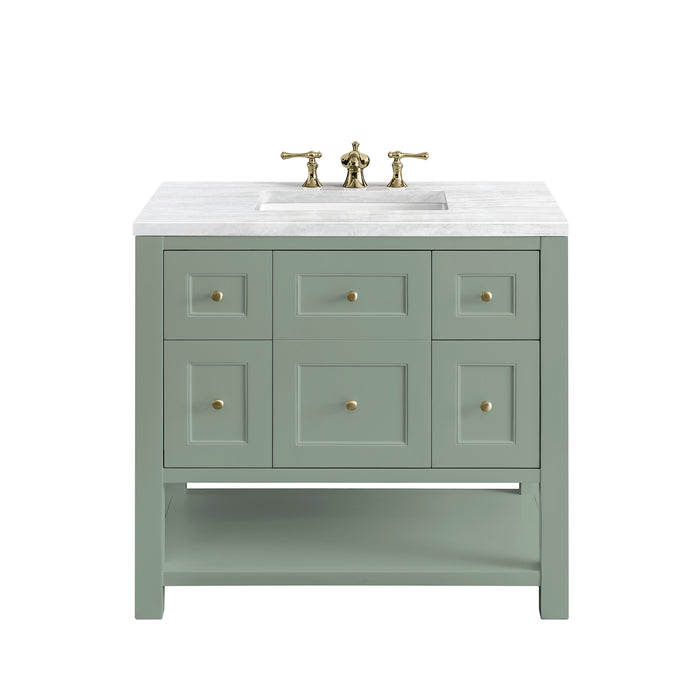 Breckenridge 36 in Single Vanity w/Smokey Celadon 3 cm Artic Fall Top