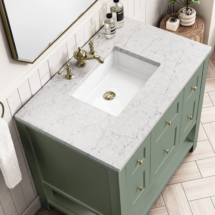 Breckenridge 36 in Single Vanity w/Smokey Celadon 3 cm Artic Fall Top