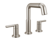 Two Handle Widespread Pull Down Bathroom Faucet in Stainless