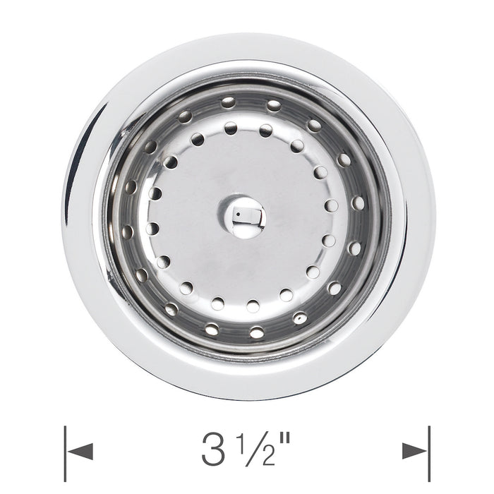 Deluxe Steel Strainer - Chrome Dimensions