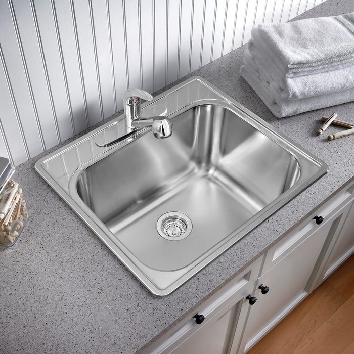 Essential Laundry Sink - 3 Hole (4" ctr)