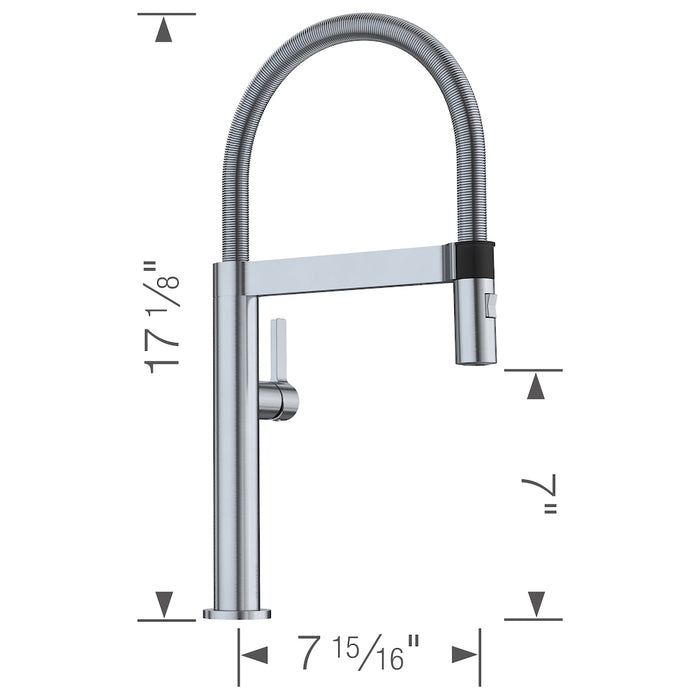 Blancoculina Mini Pull-Down Kitchen Faucet 2.2 GPM