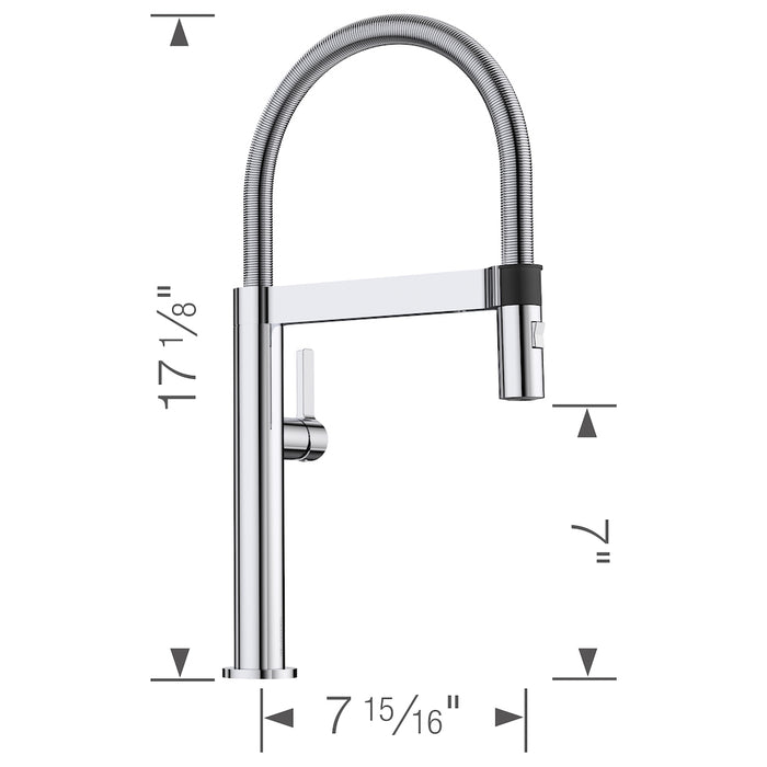 Blancoculina Mini Pull-Down Kitchen Faucet 1.8 GPM