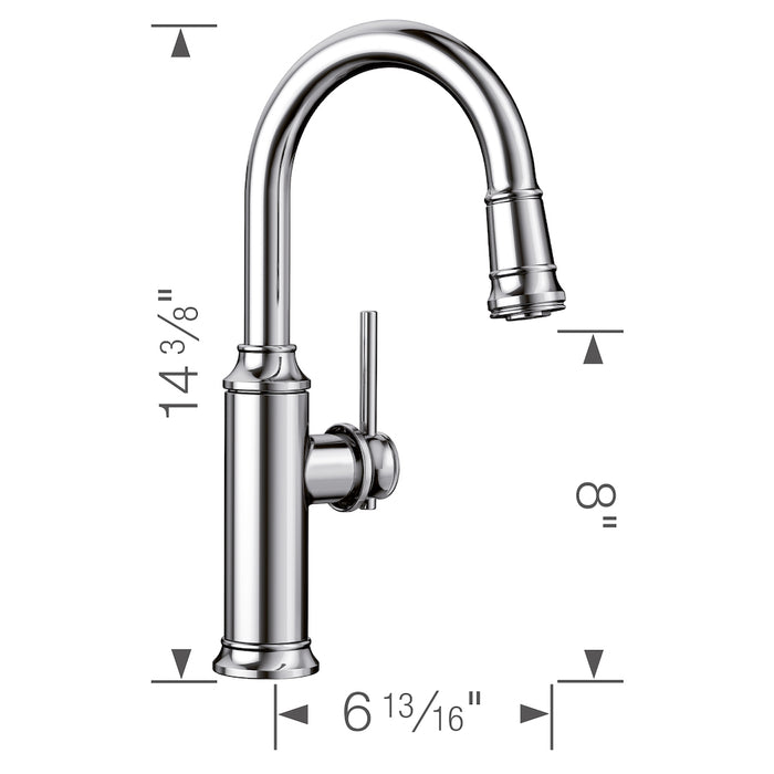 Empressa Pull-Down Bar Faucet 1.5 GPM