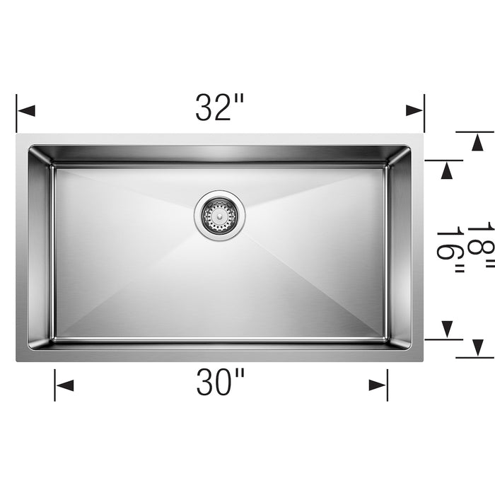 Quatrus R15 Super Single Bowl Kitchen Sink